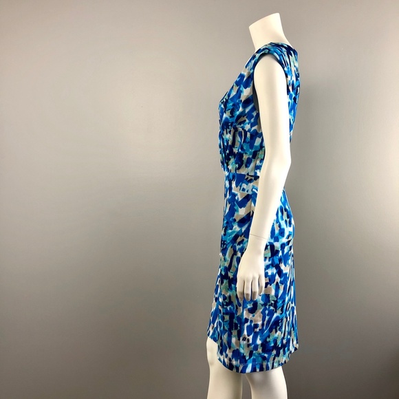 Ann Taylor Blue Abstract Dress - Picture 3 of 5